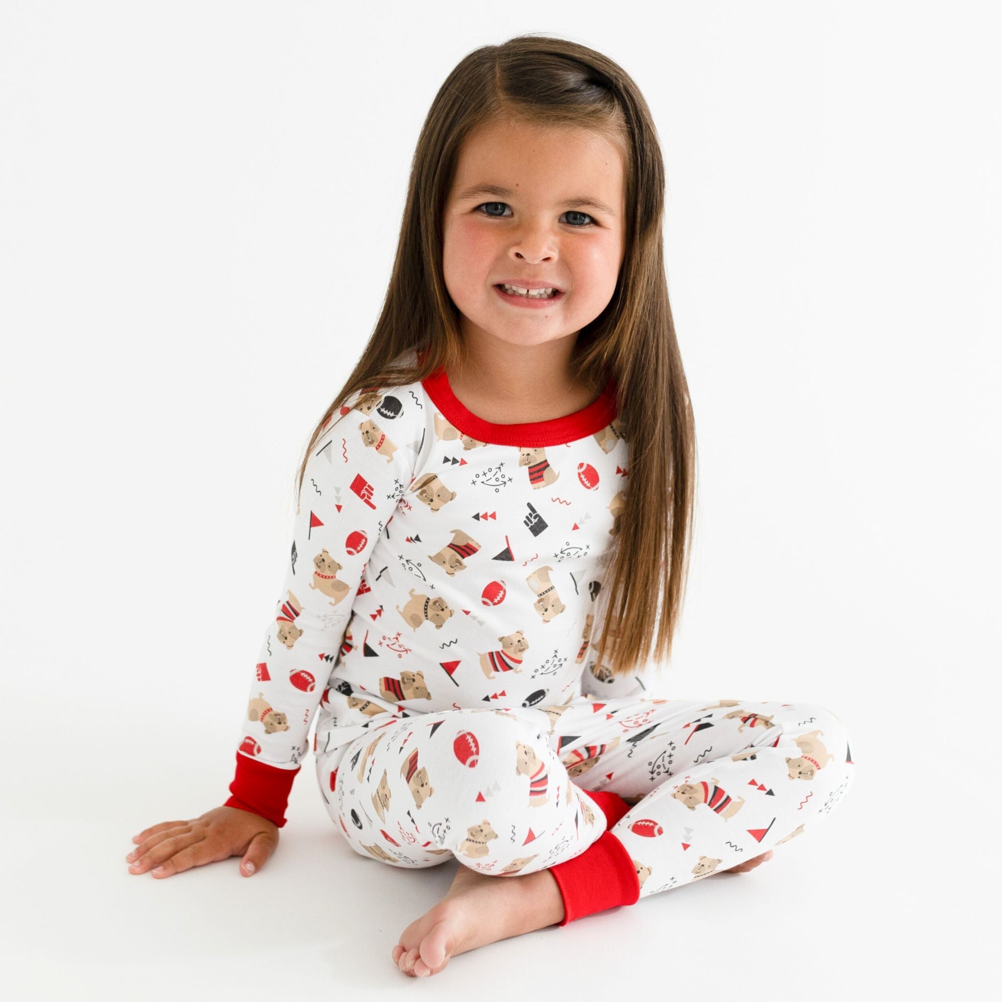 Bulldog Pride Long Pajamas - Magnolia BabyLong Pajamas