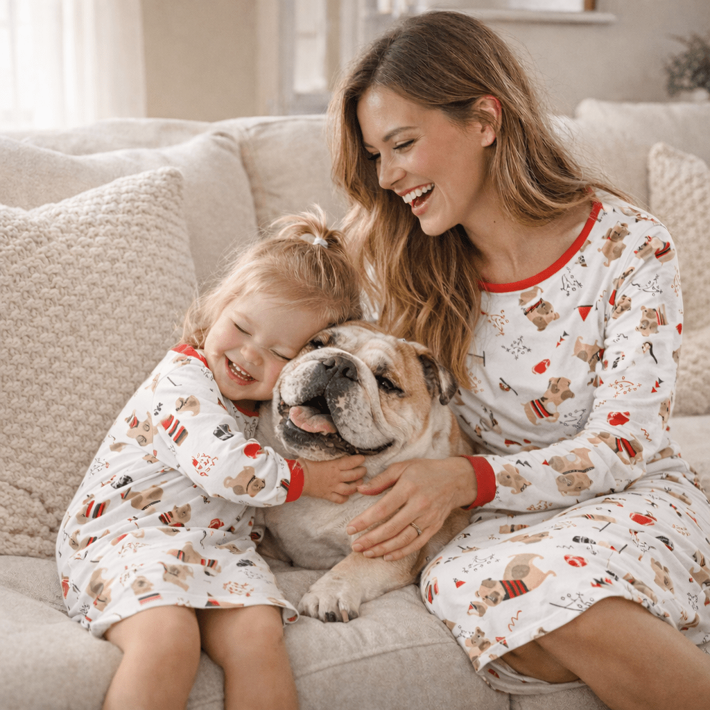 Bulldog Pride Mommy & Me Nightshirt Set - Magnolia BabyGift Set