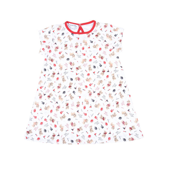 Bulldog Pride Print Dress - Magnolia BabyDress