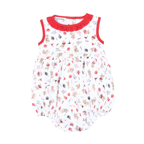 Bulldog Pride Print Girl Bubble - Magnolia BabyBubble