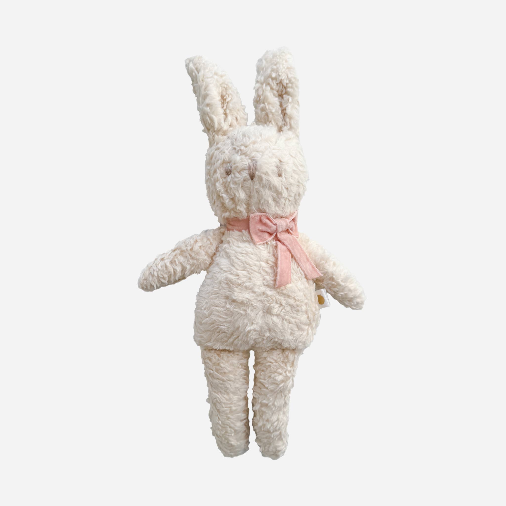 Bunny Doll with Pink Velvet Ribbon - 14" - Magnolia BabySoft Toy