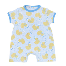  Bunny Ears Blue Print Short Sleeve Playsuit - Magnolia BabyPlaysuit