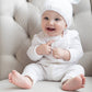 Bunny Ears Knit Hat - White - Magnolia BabyWinter Hat