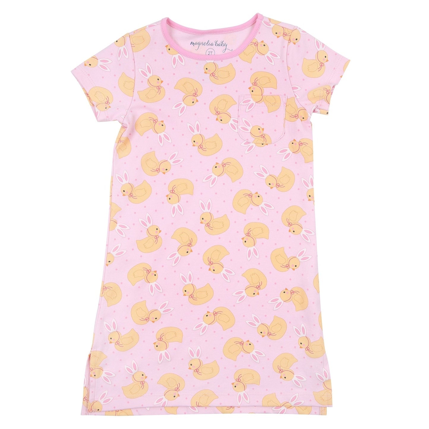 Bunny Ears Nightdress - Pink - Magnolia BabyNightdress