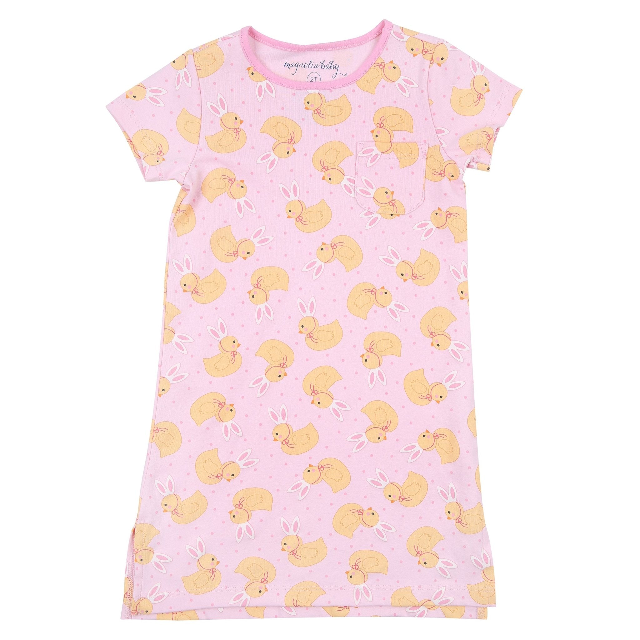 Bunny Ears Nightdress - Pink - Magnolia BabyNightdress