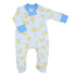 Bunny Ears Zip Footie - Blue - Magnolia BabyFootie