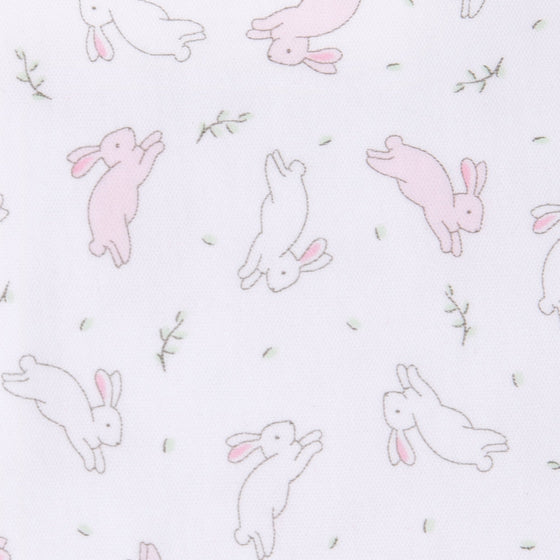 Bunny Hop Bib - Pink - Magnolia BabyBib