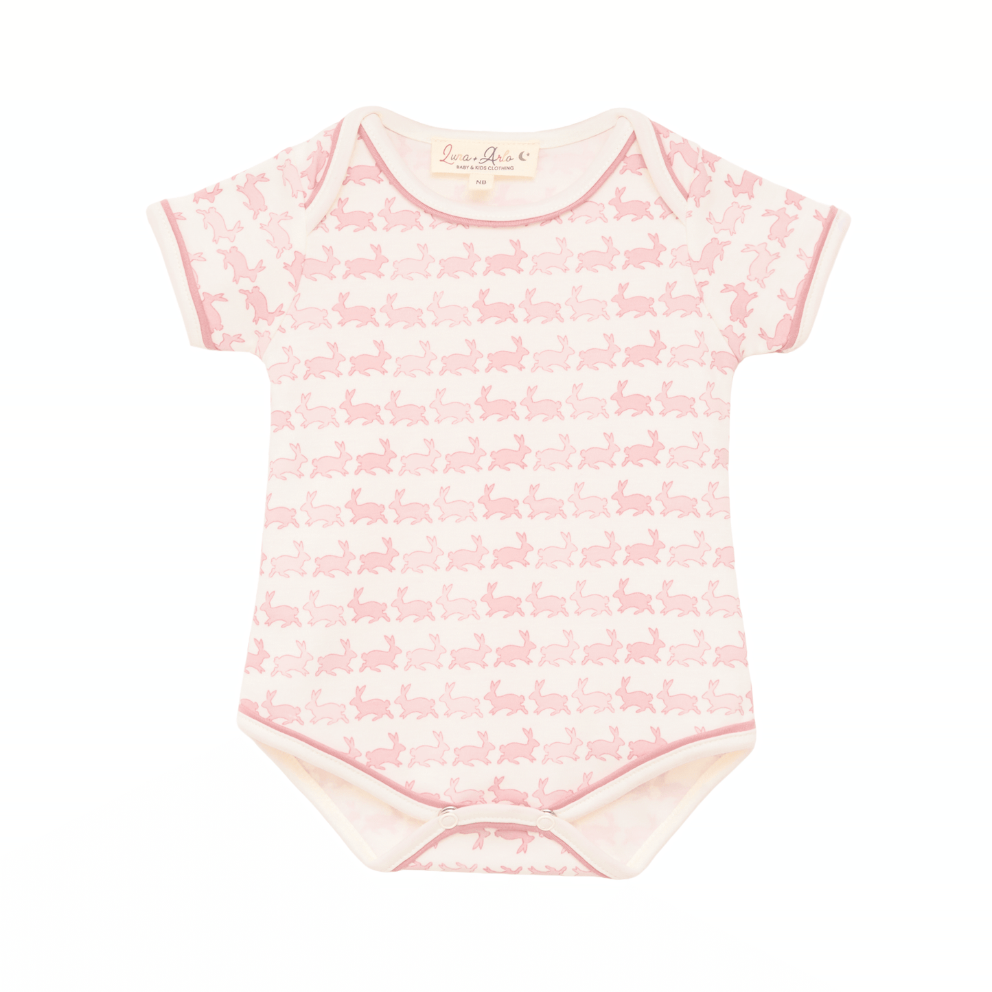 Bunny Hop Bodysuit - Dusty Rose - Magnolia BabyBodysuit