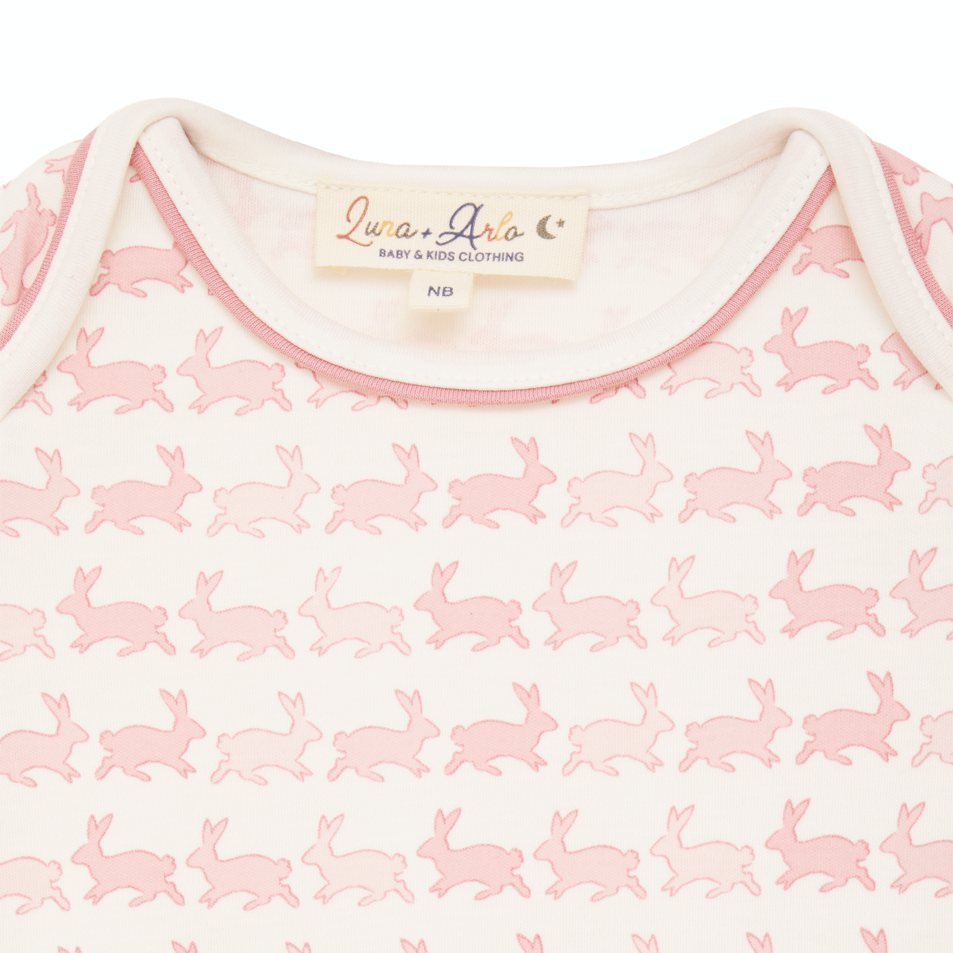 Bunny Hop Bodysuit - Dusty Rose - Magnolia BabyBodysuit