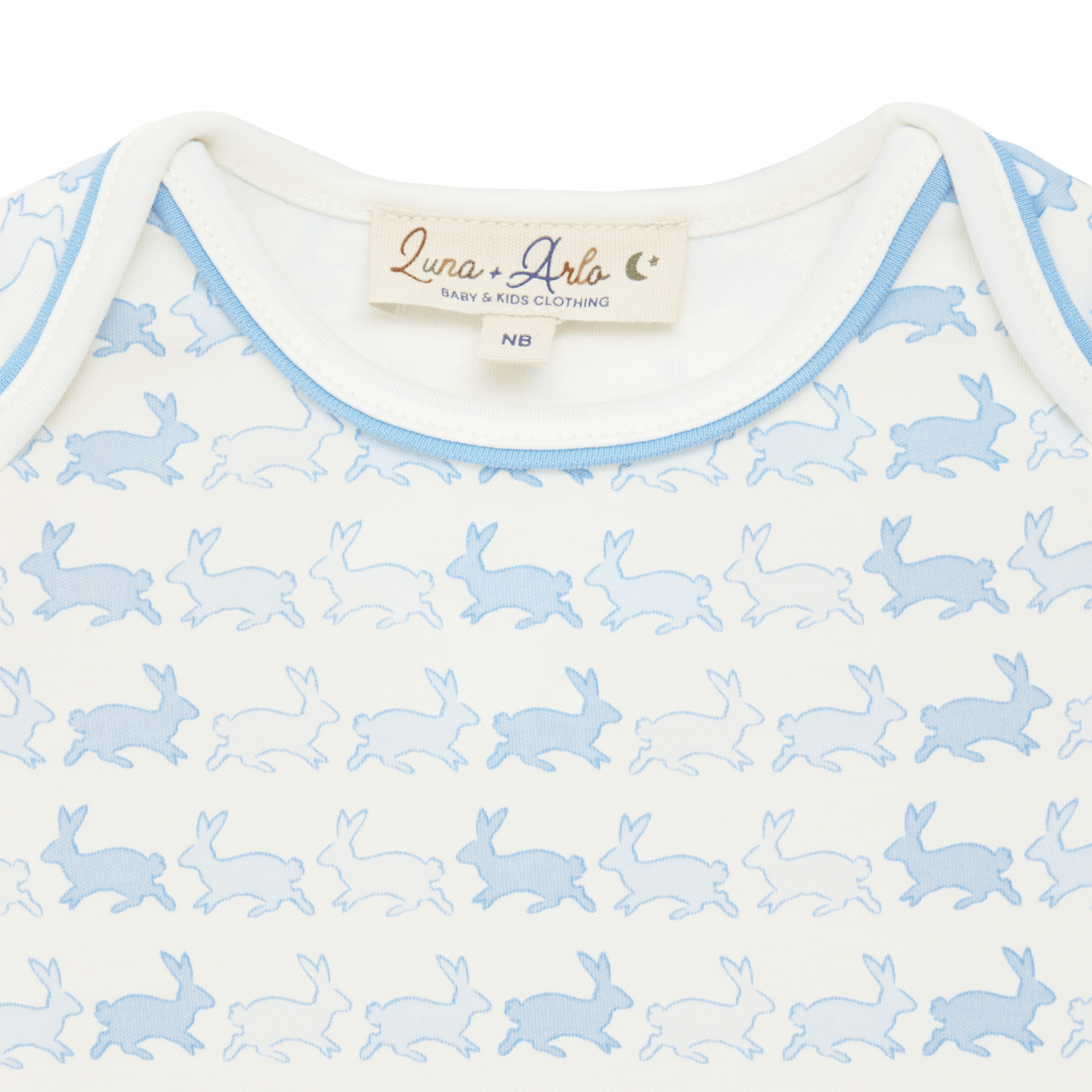 Bunny Hop Bodysuit - Sky - Luna and Arlo Bodysuit