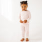 Bunny Hop Long Pajamas - Dusty Rose - Magnolia BabyLong Pajamas