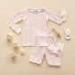 Bunny Hop Long Pajamas - Dusty Rose - Magnolia BabyLong Pajamas