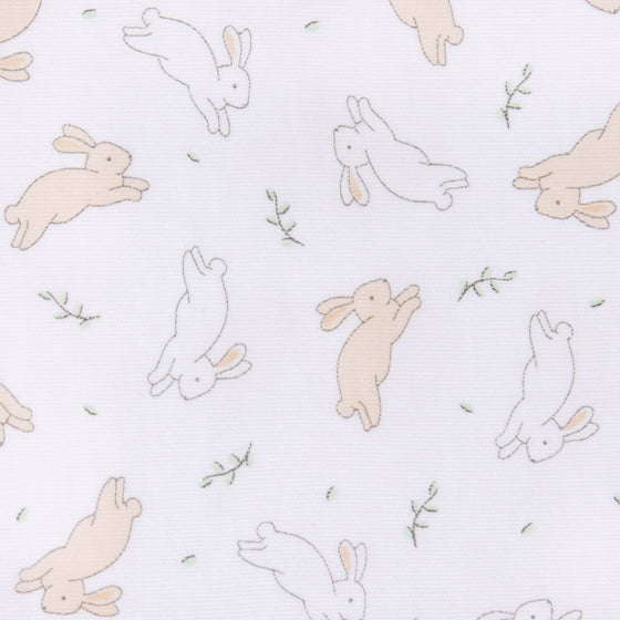 Bunny Hop Long Pajamas - Ivory - Magnolia BabyLong Pajamas