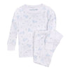 Bunny Hop Long Pajamas - Light Blue - Magnolia BabyLong Pajamas