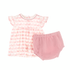 Bunny Hop Ruffle Diaper Cover Set - Dusty Rose - Magnolia BabyDiaper Cover