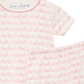 Bunny Hop Short Pajamas - Dusty Rose - Magnolia BabyShort Pajamas