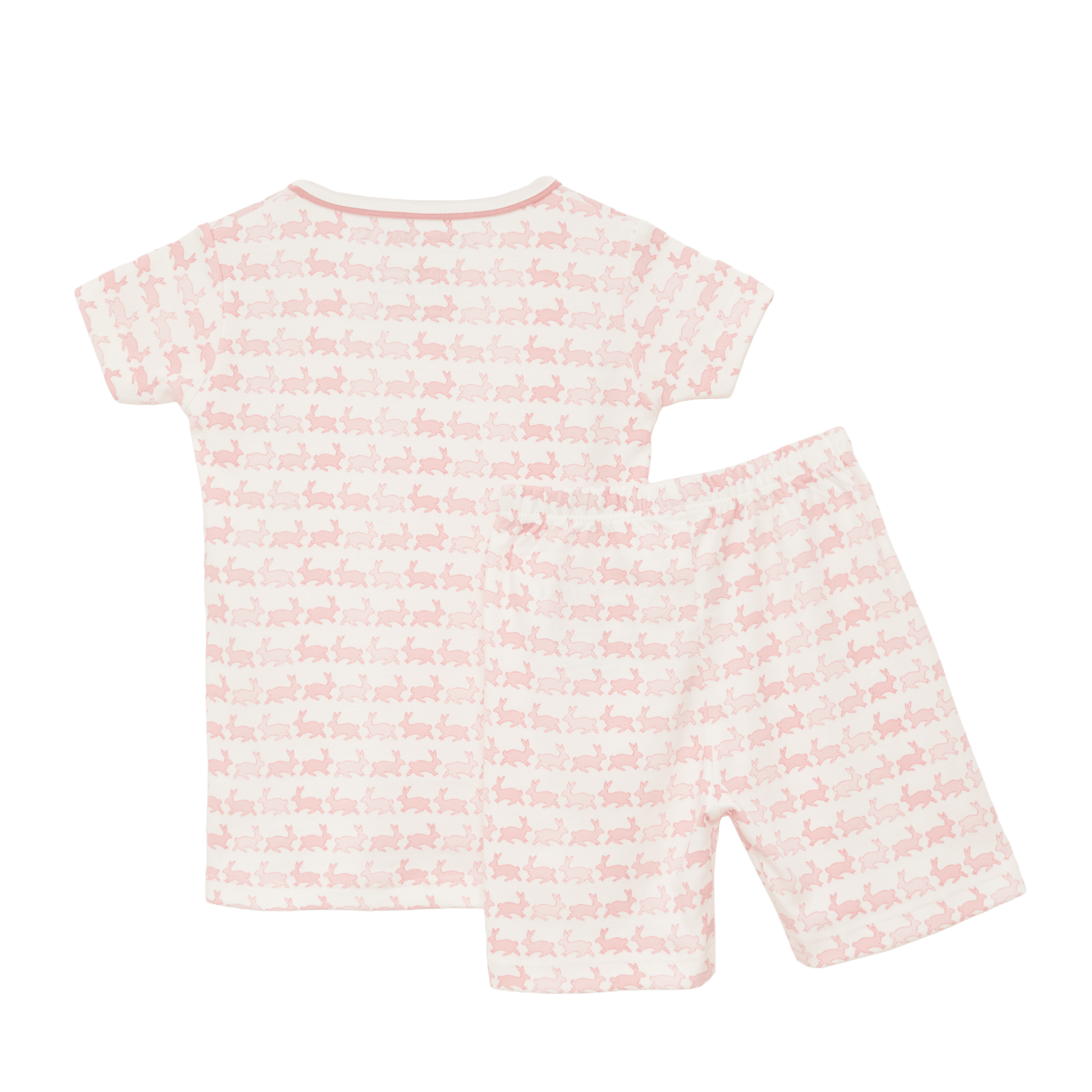 Bunny Hop Short Pajamas - Dusty Rose - Magnolia BabyShort Pajamas