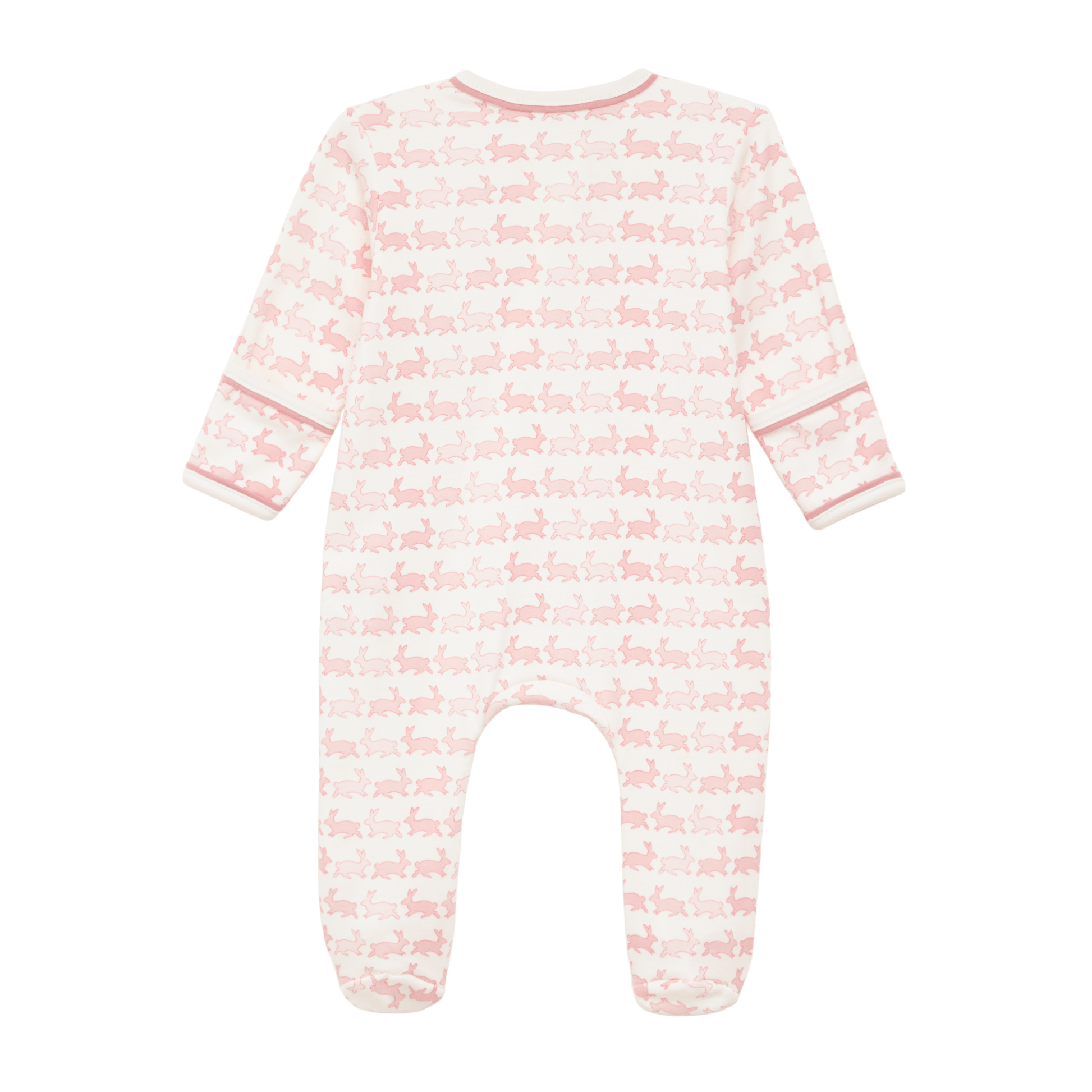 Bunny Hop Zip Footie - Dusty Rose - Magnolia BabyFootie
