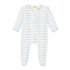 Bunny Hop Zip Footie - Sky - Luna and Arlo Footie