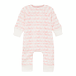 Bunny Hop Zip Playsuit - Dusty Rose - Magnolia BabyPlaysuit