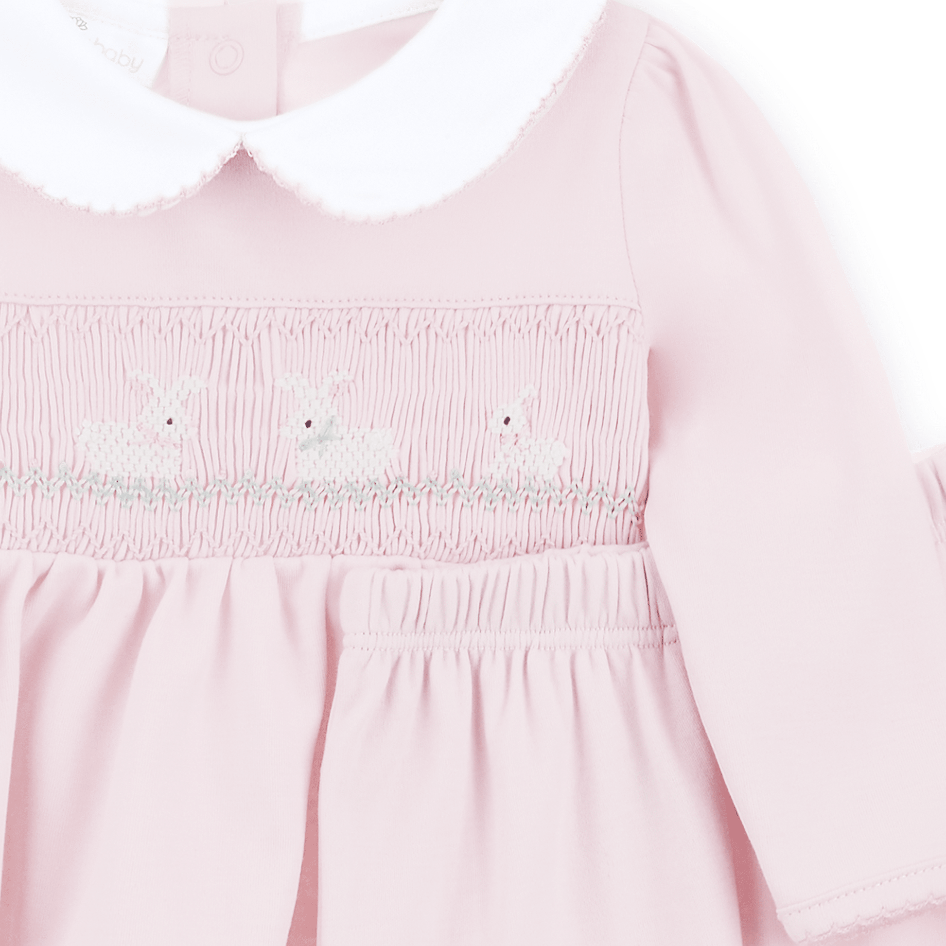 Bunny Love Classics Smocked 2pc Pant Set - Pink - Magnolia Baby2pc Pant Set