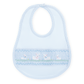 Bunny Love Classics Smocked Bib - Light Blue - Magnolia BabyBib