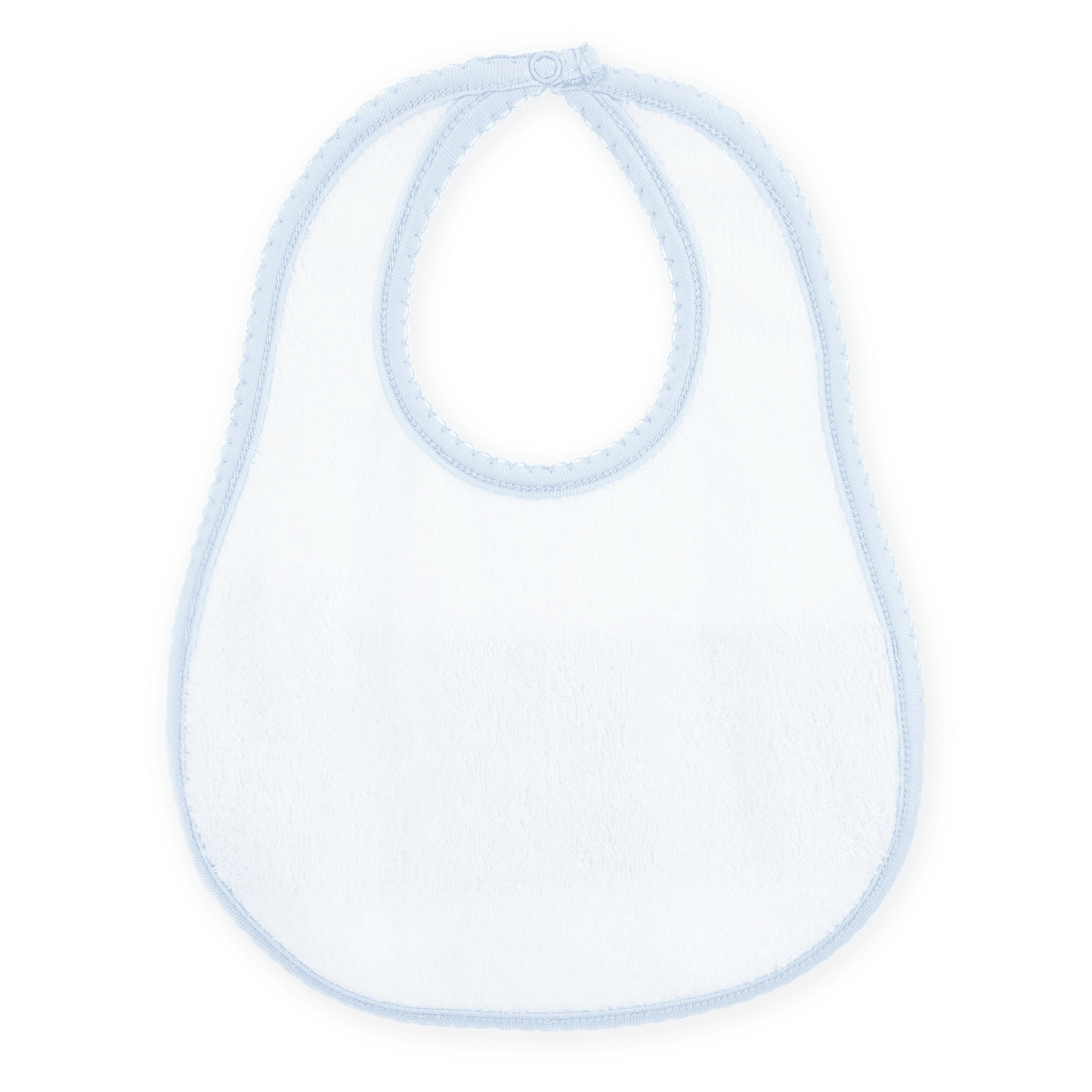 Bunny Love Classics Smocked Bib - Light Blue - Magnolia BabyBib