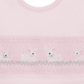 Bunny Love Classics Smocked Bib - Pink - Magnolia BabyBib