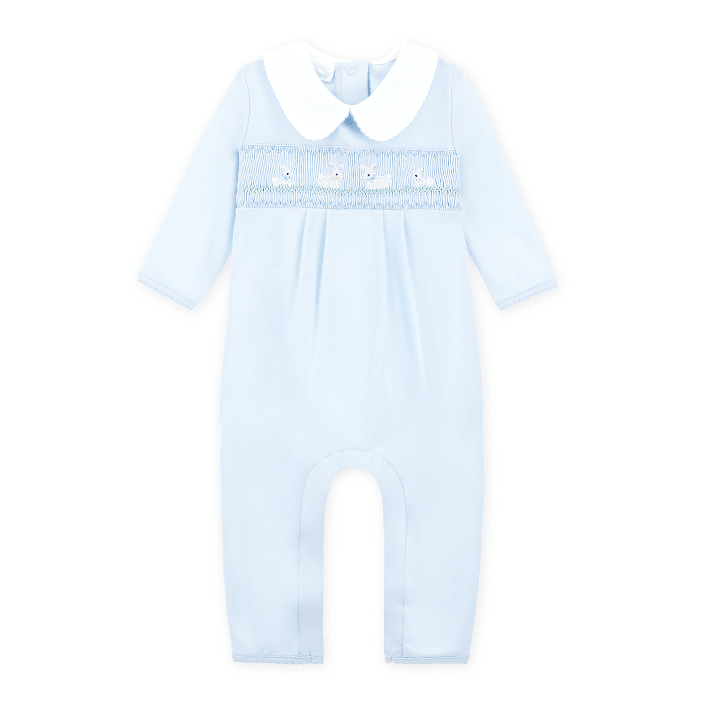 Bunny Love Classics Smocked Playsuit - Light Blue - Magnolia BabyPlaysuit