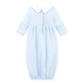 Bunny Love Classics Smocked Pleated Gown - Light Blue - Magnolia BabyGown