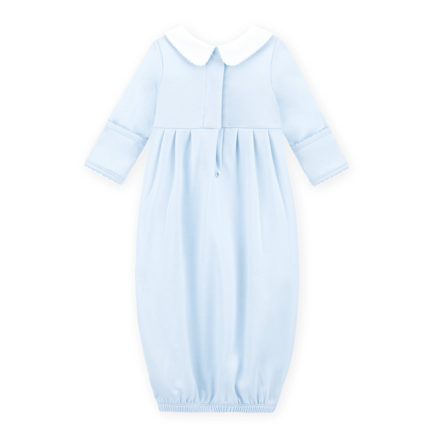 Bunny Love Classics Smocked Pleated Gown - Light Blue - Magnolia BabyGown