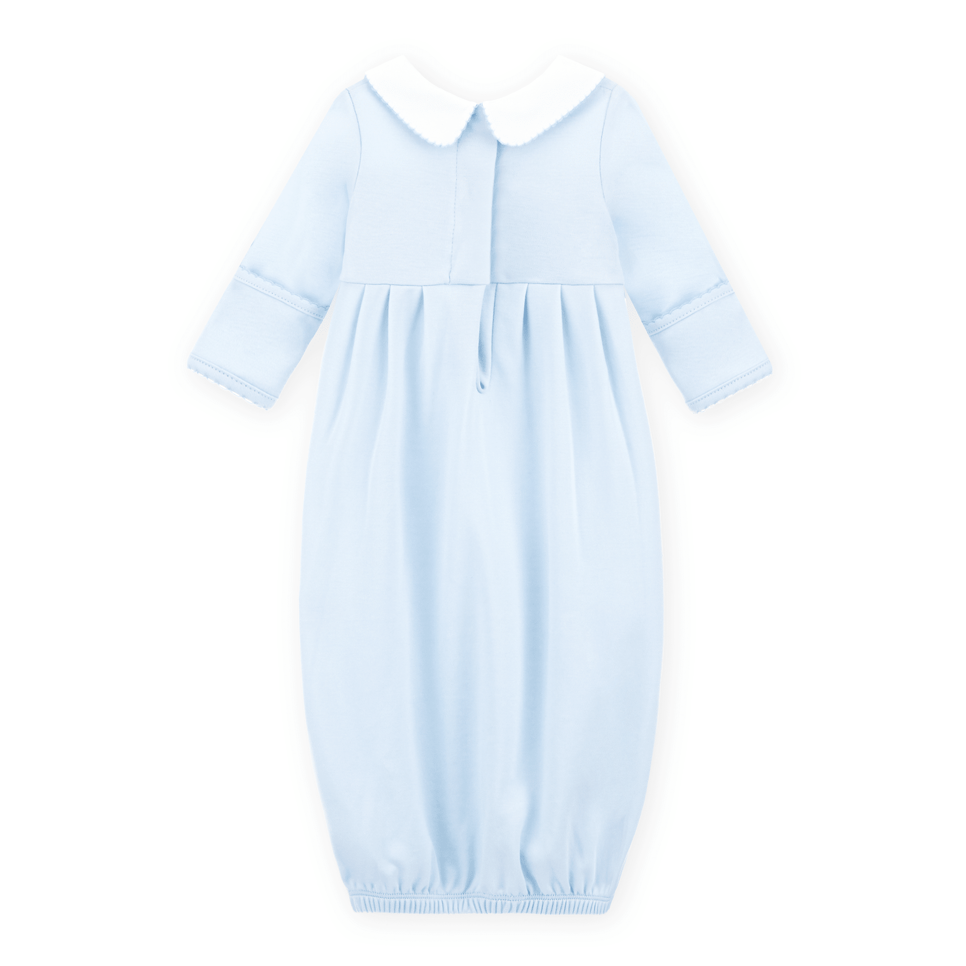 Bunny Love Classics Smocked Pleated Gown - Light Blue - Magnolia BabyGown
