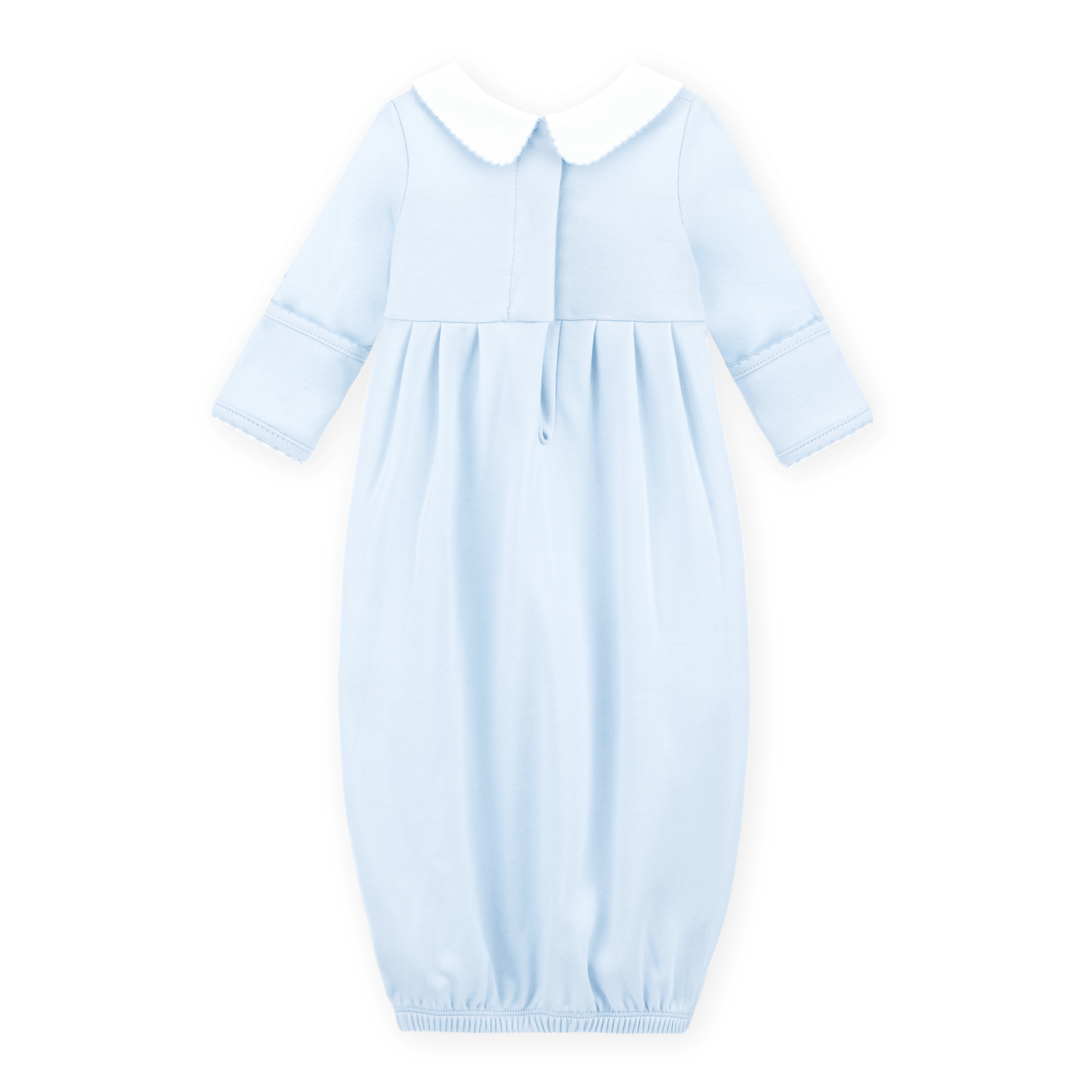 Bunny Love Classics Smocked Pleated Gown - Light Blue - Magnolia BabyGown