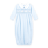 Bunny Love Classics Smocked Pleated Gown - Light Blue - Magnolia BabyGown