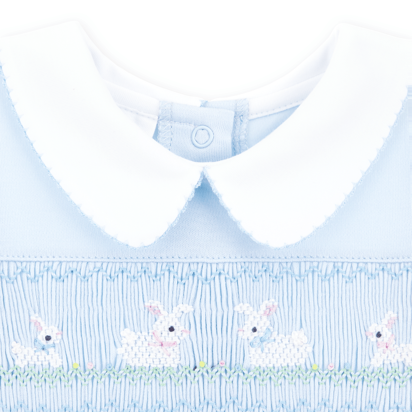 Bunny Love Classics Smocked Pleated Gown - Light Blue - Magnolia BabyGown