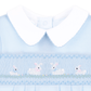 Bunny Love Classics Smocked Short Playsuit - Light Blue - Magnolia BabyShort Playsuit