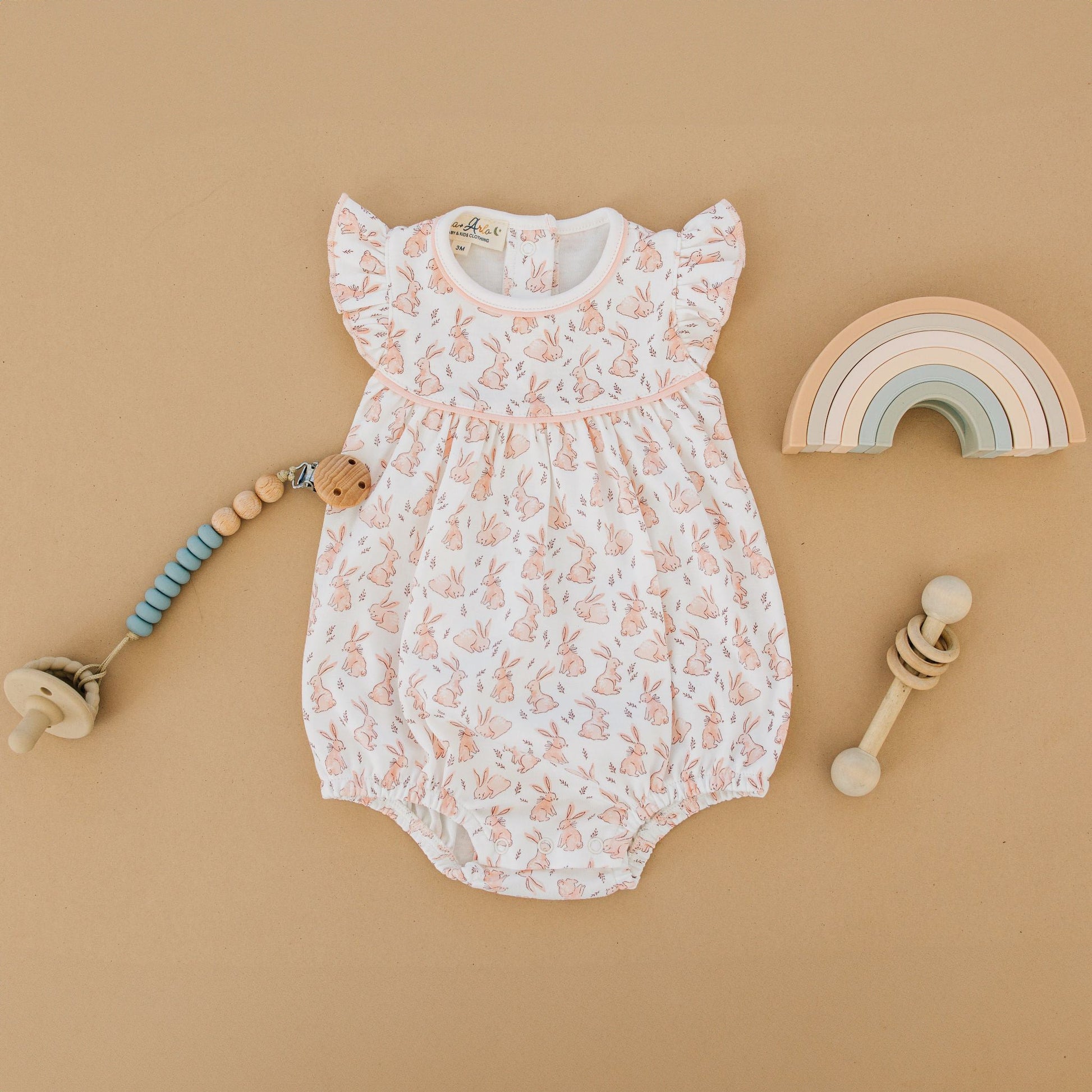 Bunny Patch Bubble - Pink - Luna and ArloBubble