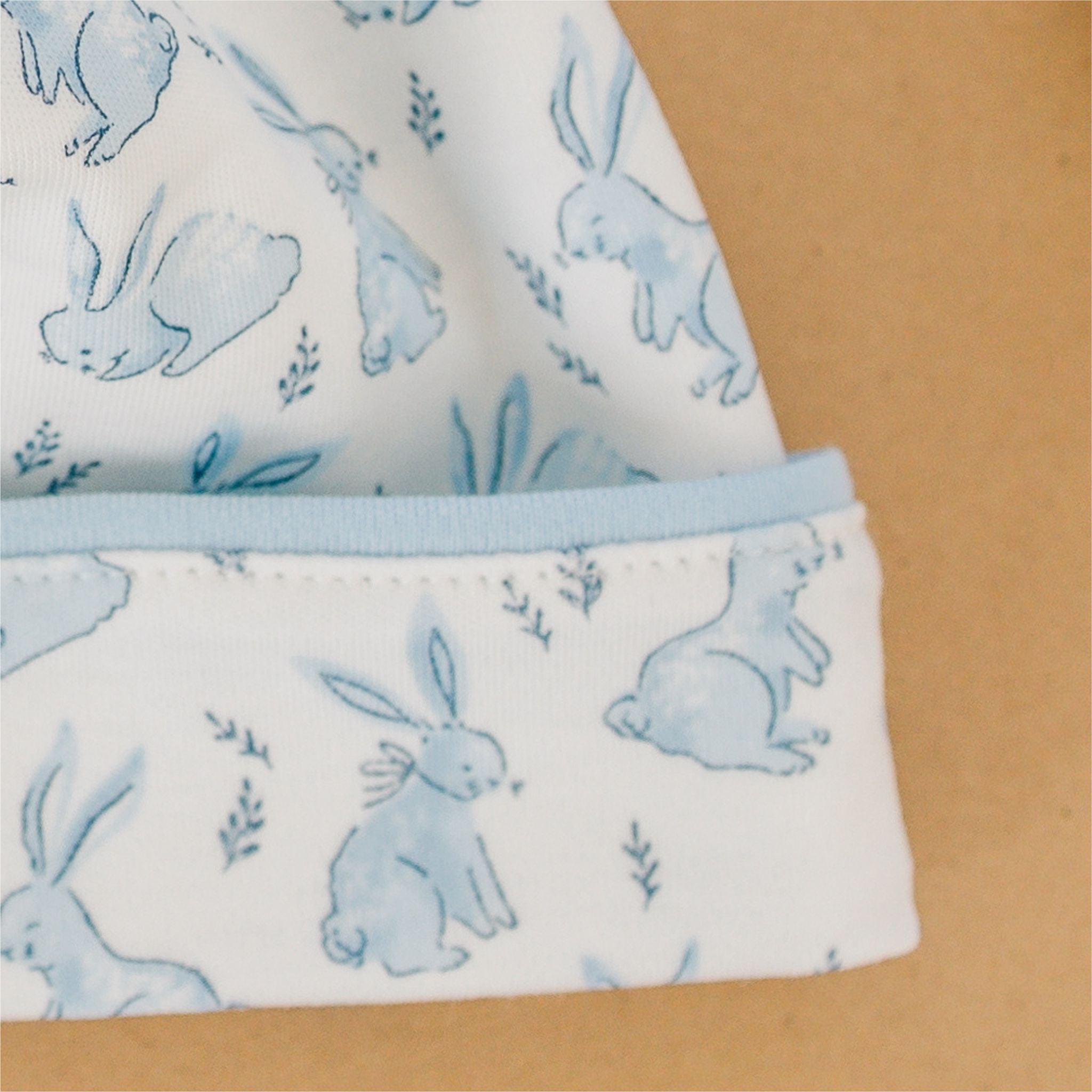 Bunny Patch Hat - Light Blue - Luna and ArloHat