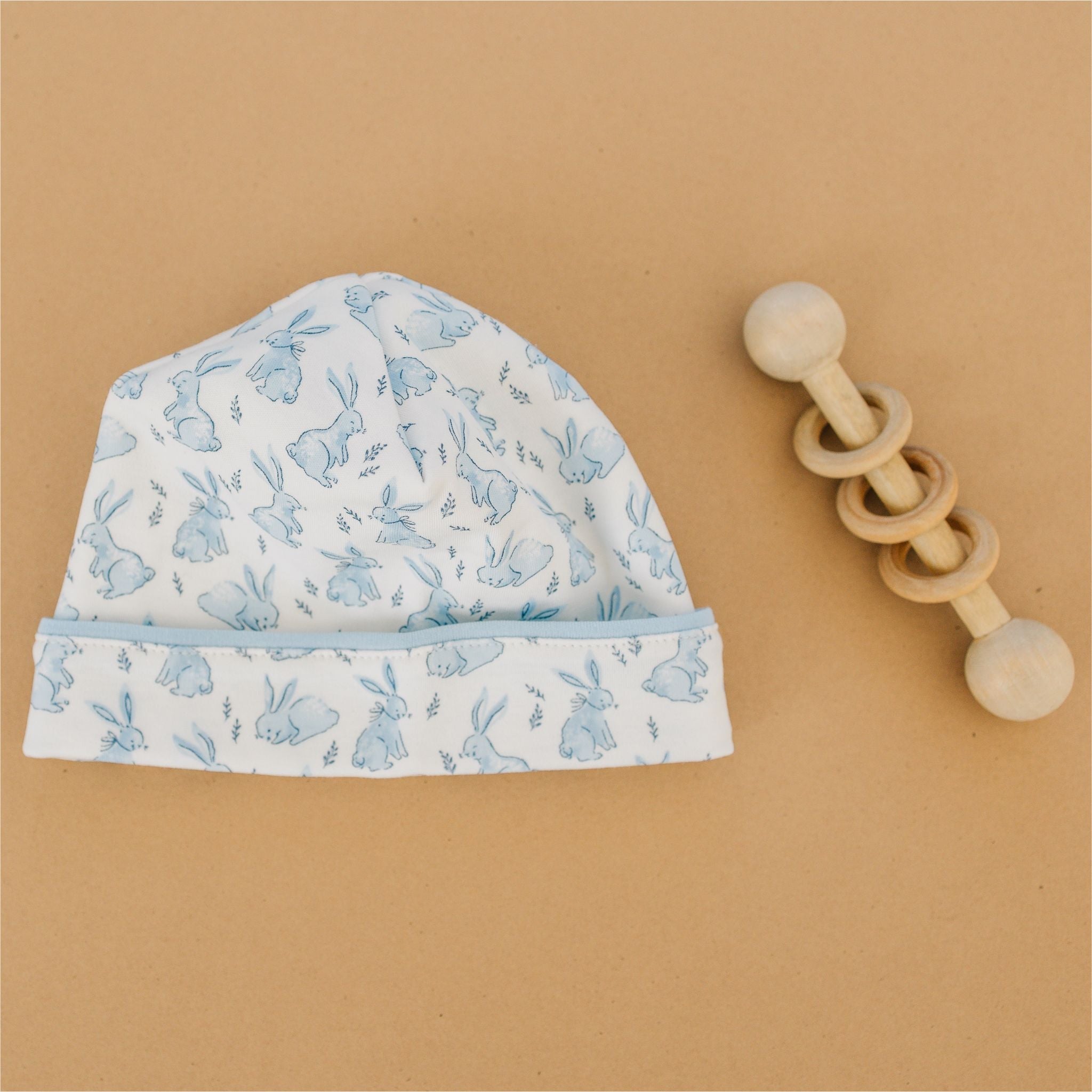 Bunny Patch Hat - Light Blue - Luna and ArloHat