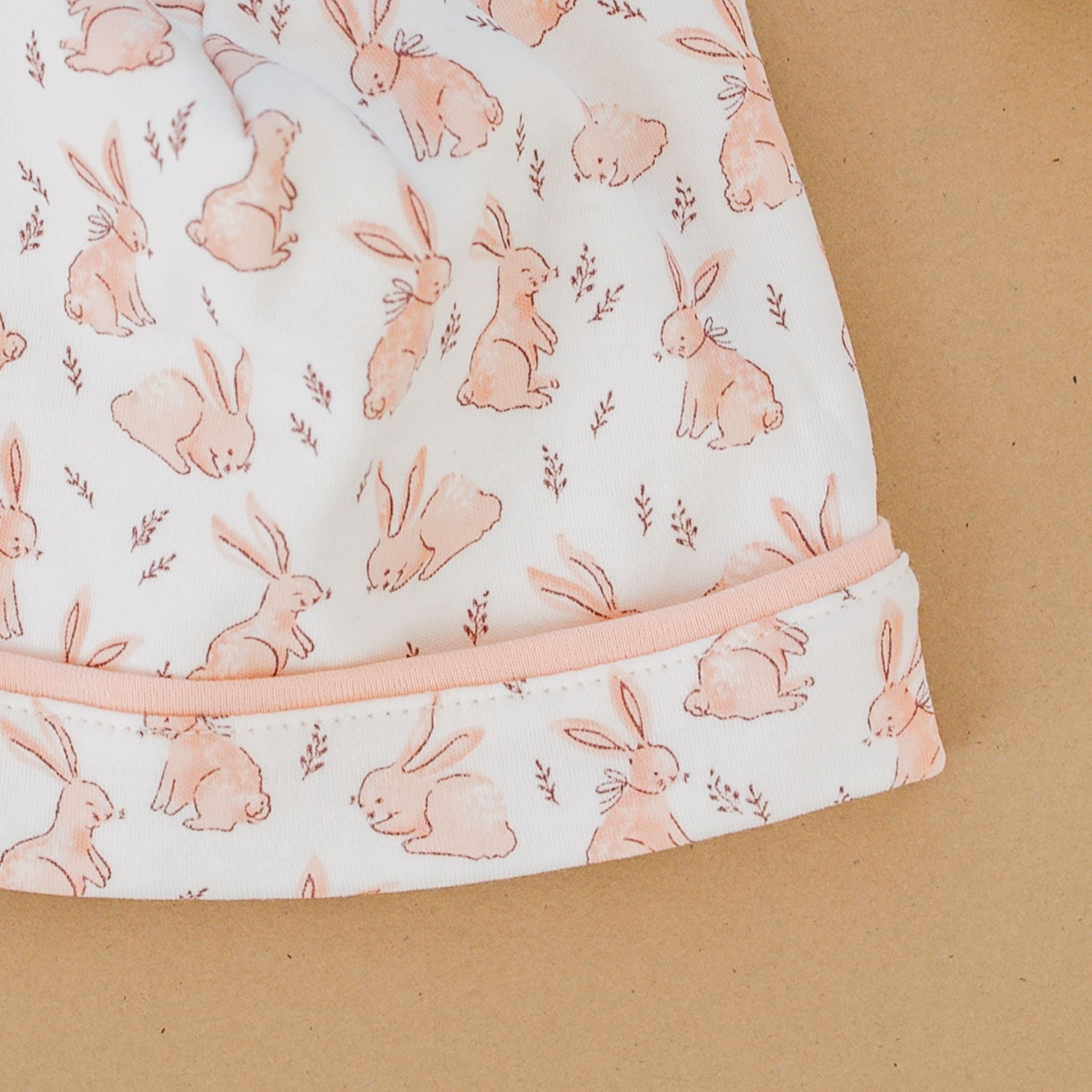 Bunny Patch Hat - Pink - Luna and ArloHat