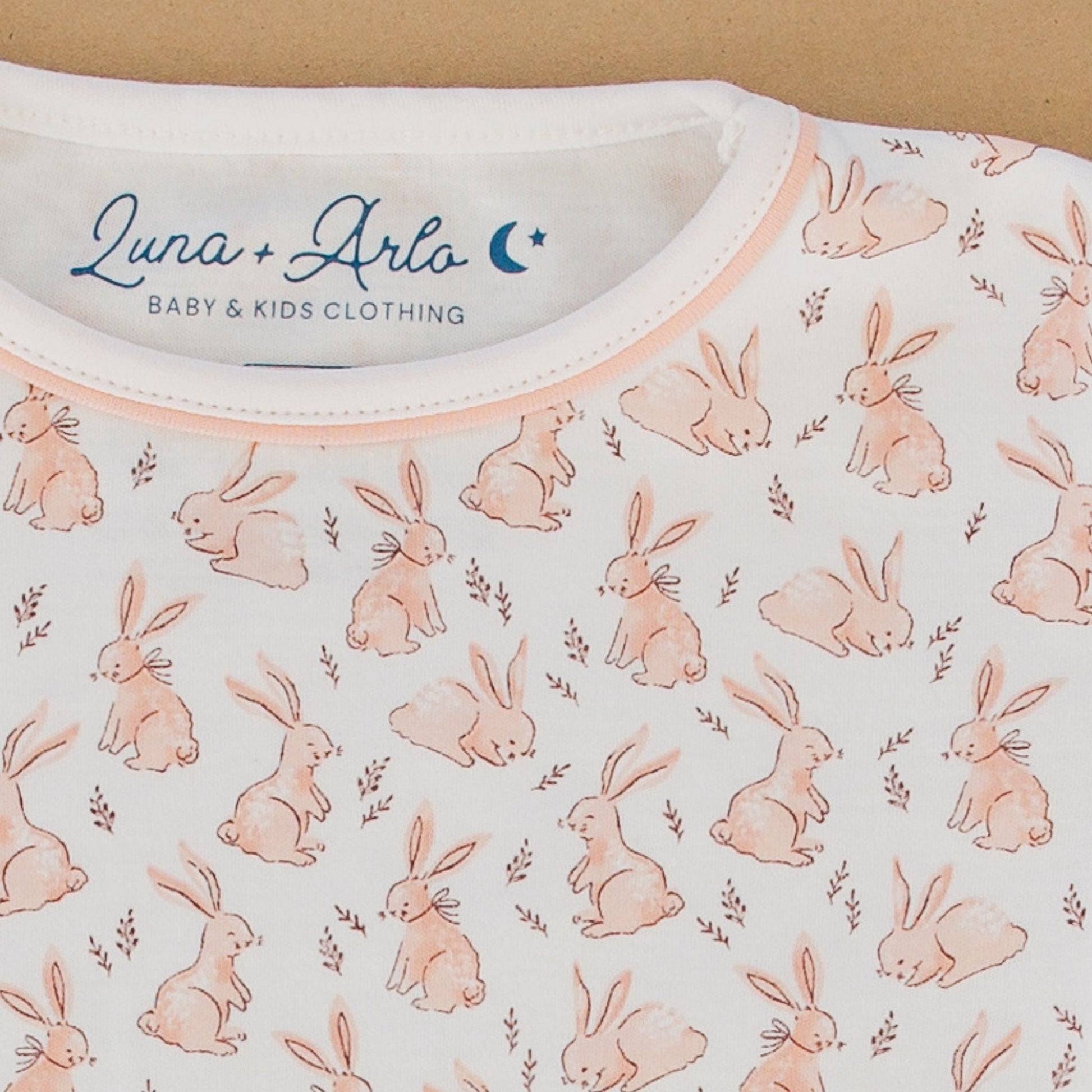 Bunny Patch Short Pajamas - Pink - Luna and ArloShort Pajamas