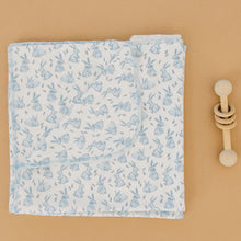  Bunny Patch Swaddle Blanket - Light Blue - Magnolia BabySwaddle Blanket