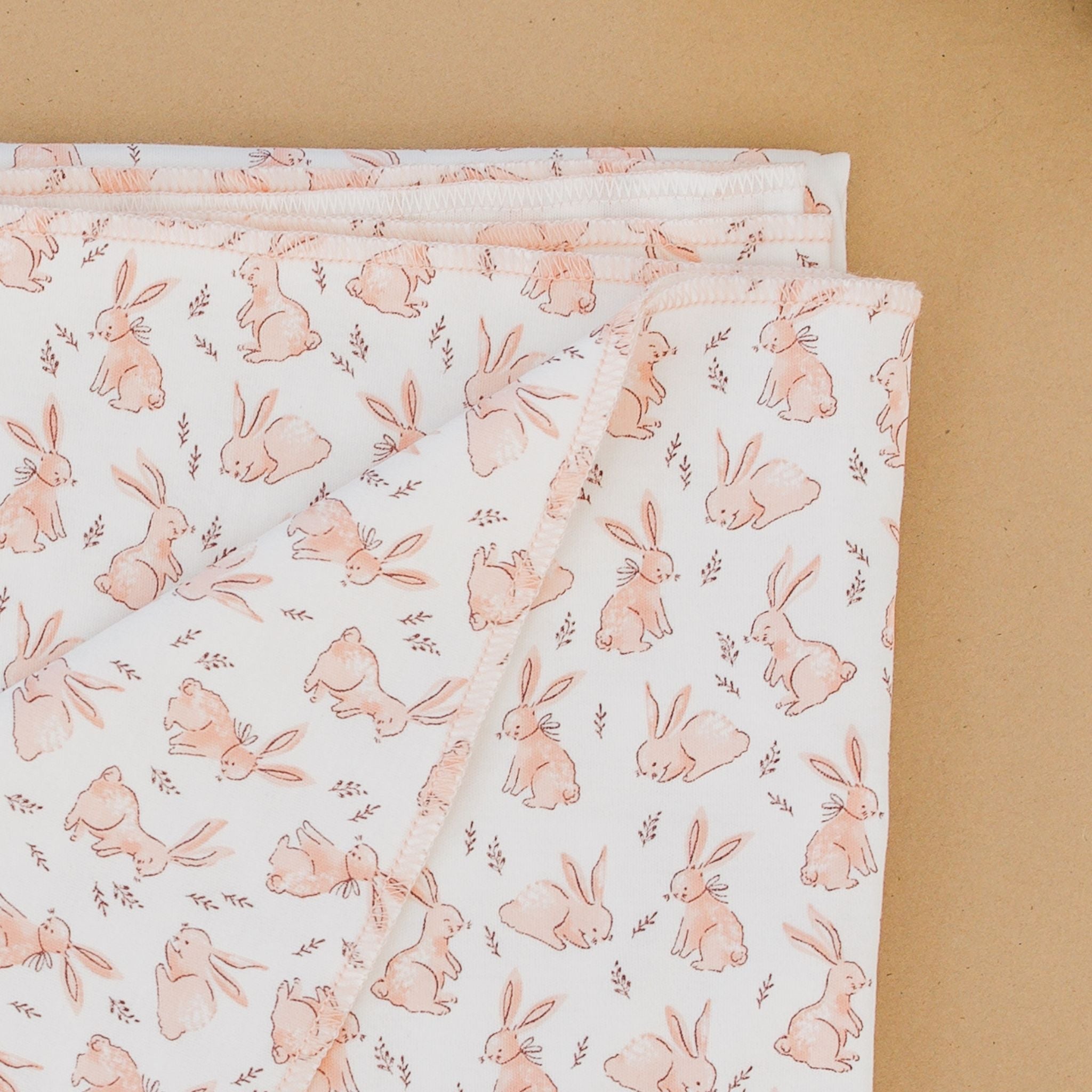 Bunny Patch Swaddle Blanket - Pink - Luna and ArloSwaddle Blanket