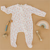 Bunny Patch Zip Footie - Pink - Luna and ArloFootie
