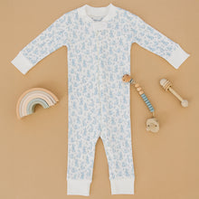  Bunny Patch Zip Pajamas - Light Blue - Magnolia BabyZipper Pajamas