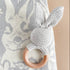 Bunny Teehting Rattle - Grey - Magnolia Baby