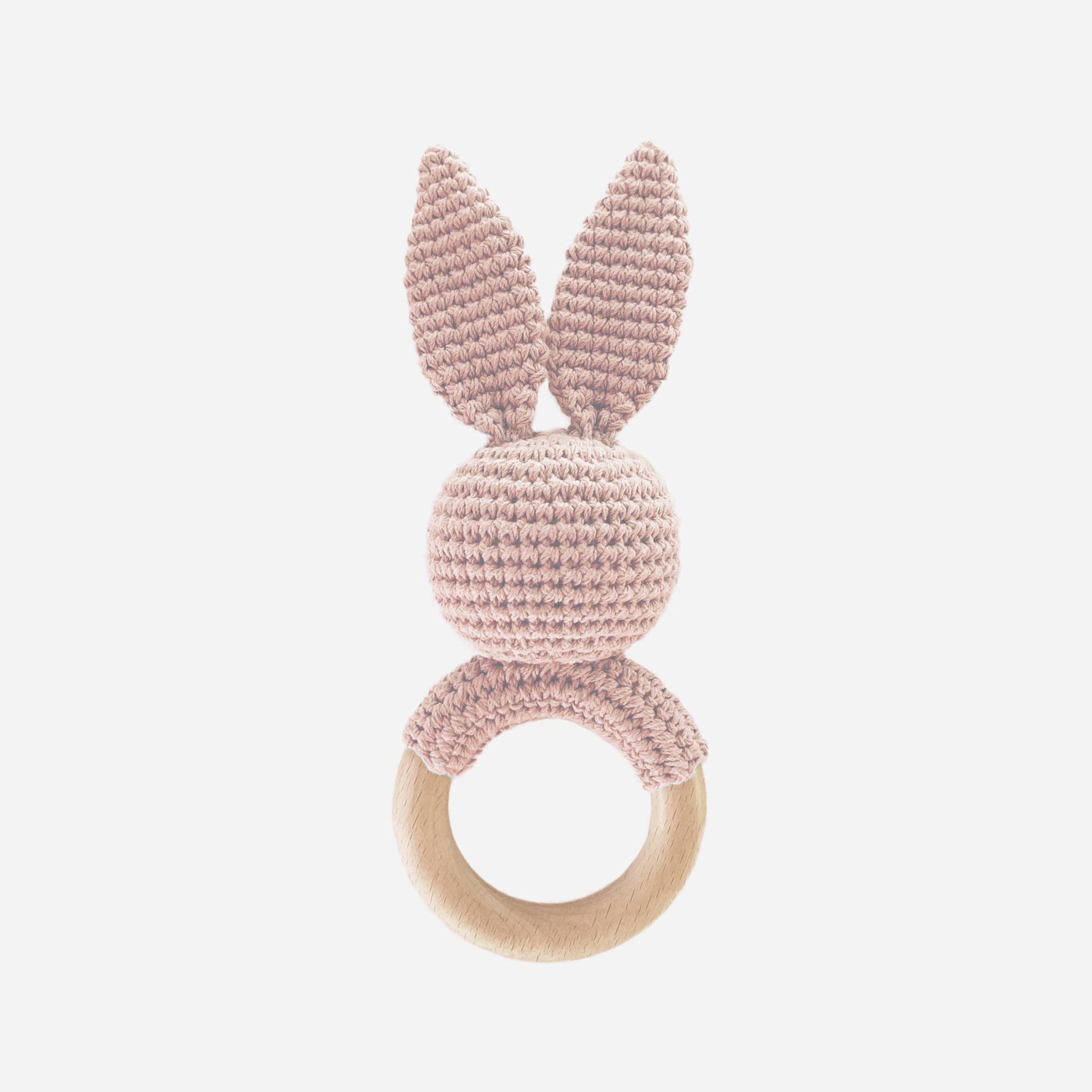Bunny Teething Rattle - Pink - Magnolia BabyTeether