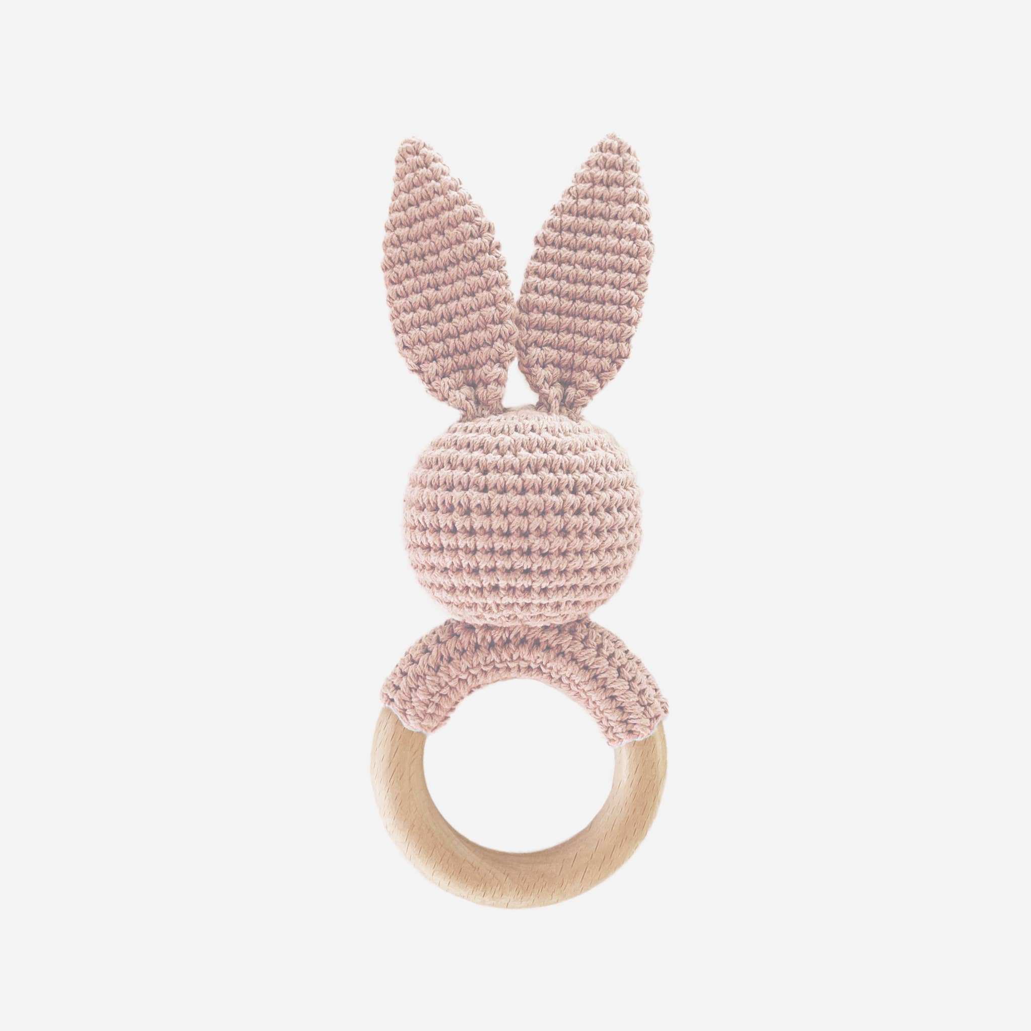 Bunny Teething Rattle - Pink - Magnolia BabyTeether