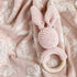 Bunny Teething Rattle - Pink - Magnolia BabyTeether