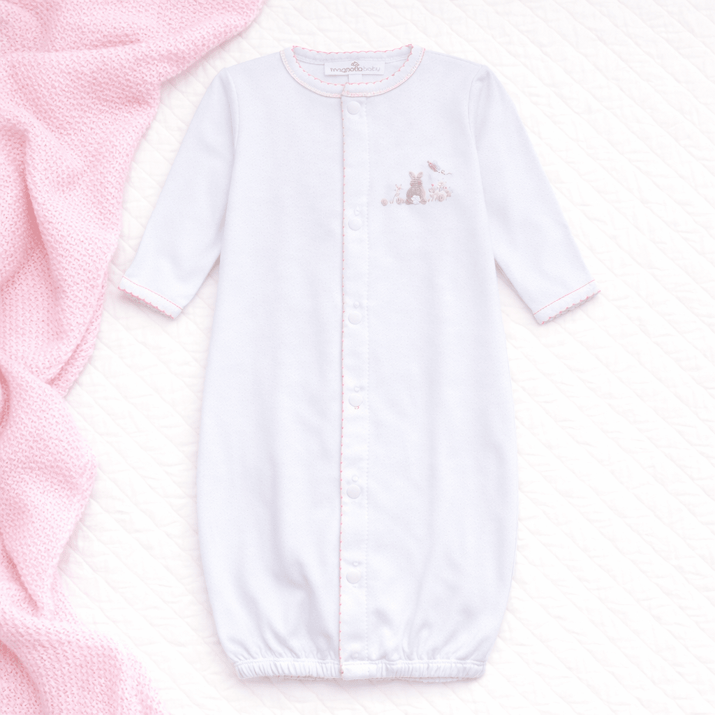 Bunny's Basket Converter - Pink - Magnolia BabyConverter Gown